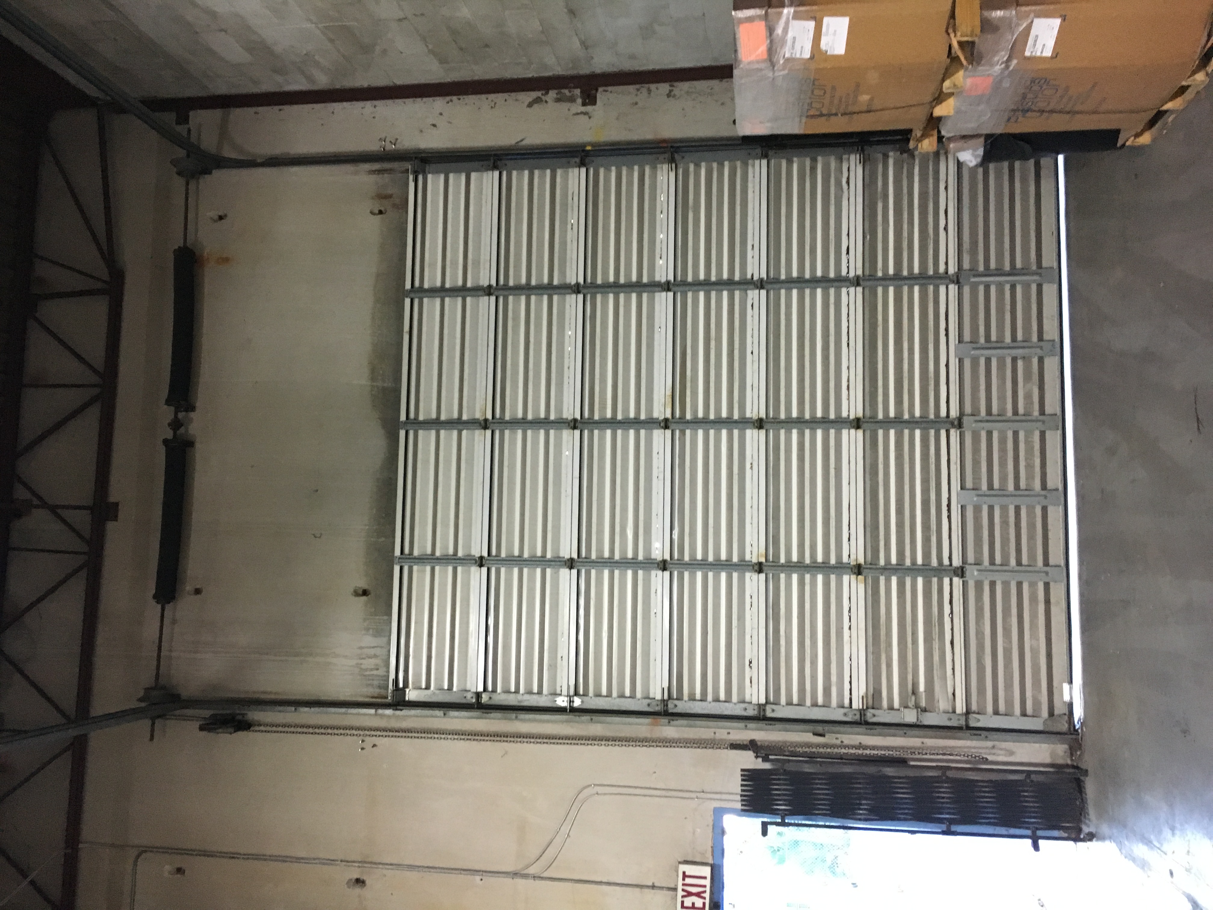 Sectional overhead warehouse door
